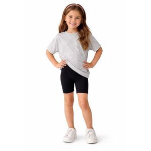 Pink Angel Girls 4 Black Cotton Spandex Stretch Biker Shorts